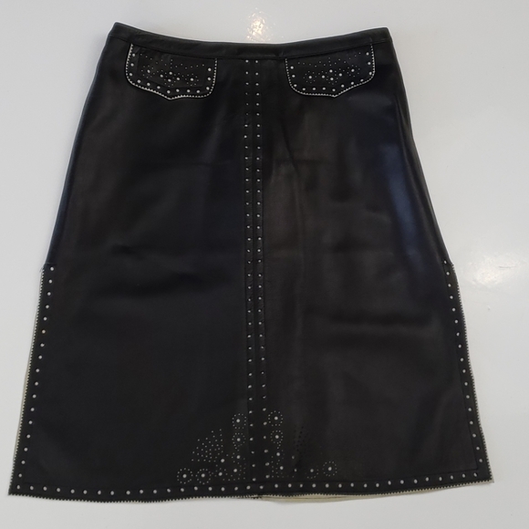 Mayle Genuine Couture leather skirt - Picture 2 of 8